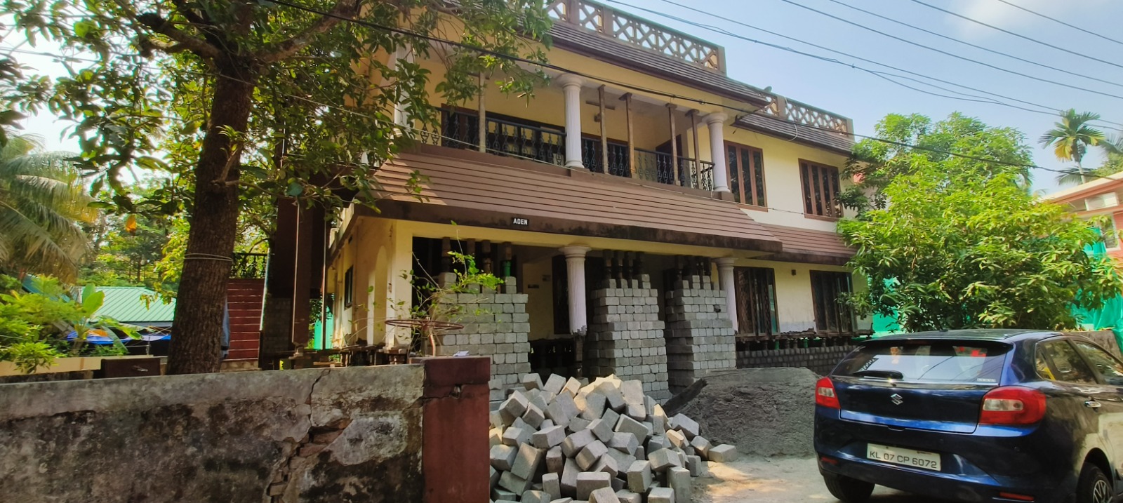 Traditional Kerala house lifted